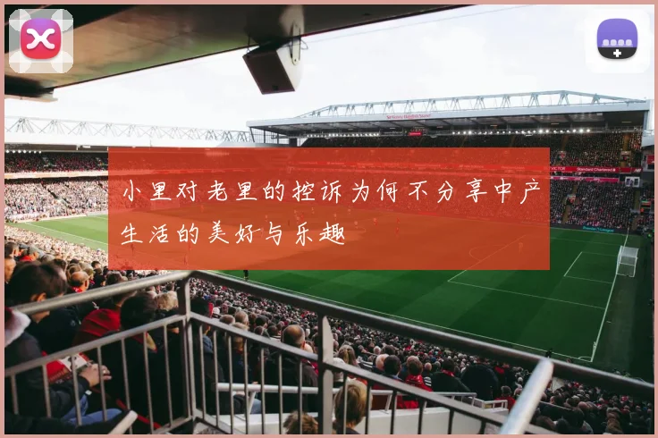小里对老里的控诉为何不分享中产生活的美好与乐趣